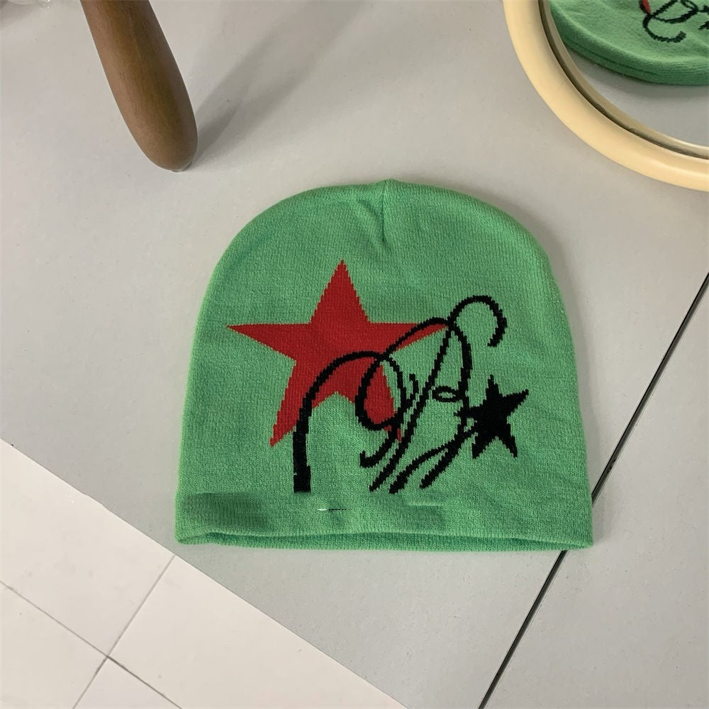 Rockstar Jacquard Knitted Beanie