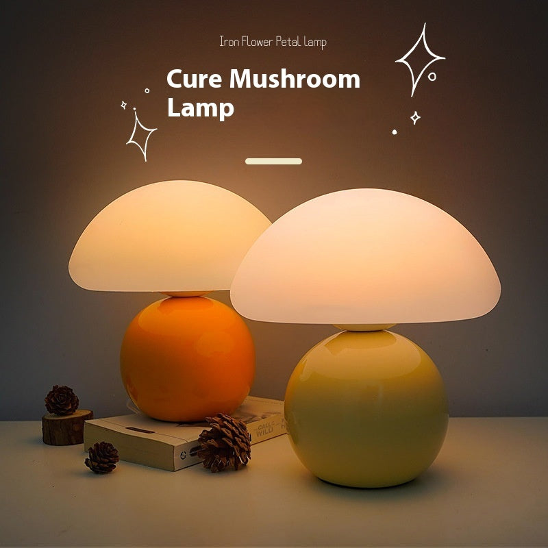 Cream Mushroom Decorative Table Lamp
