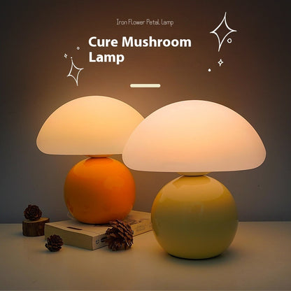 Cream Mushroom Decorative Table Lamp