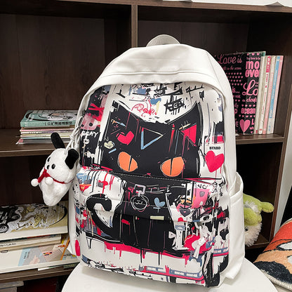 Harajuku Style Personalized Graffiti Backpack