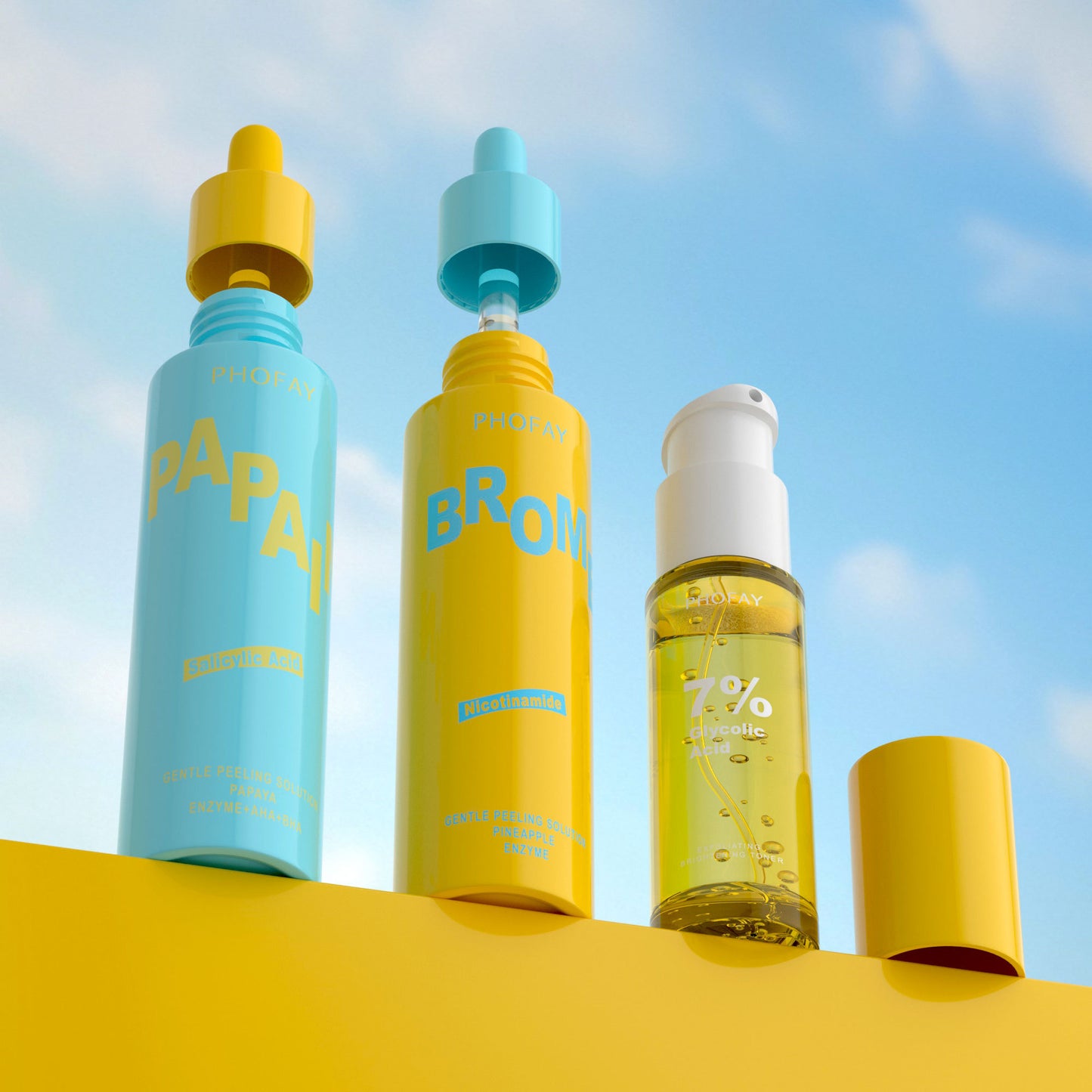 PHOFAY GENTLE PEELING SOLUTION PAPAYA ENZYME AHA BHA