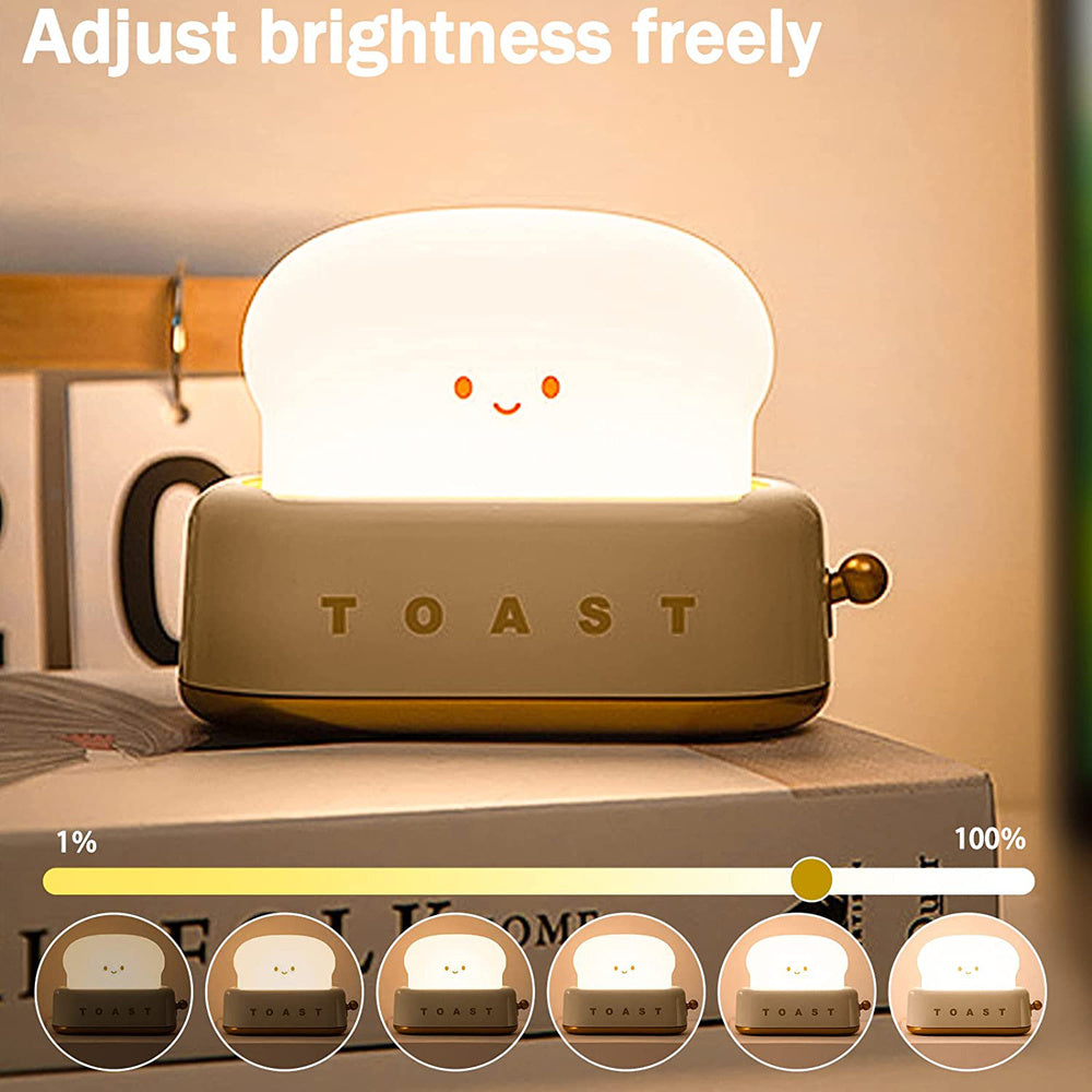 Creative LED USB Charging Dimming Toast Lamp