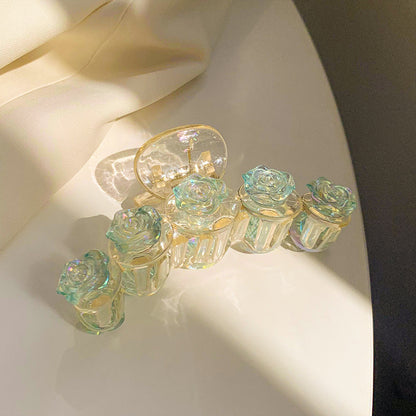 Rose Flower Style Hair Claw