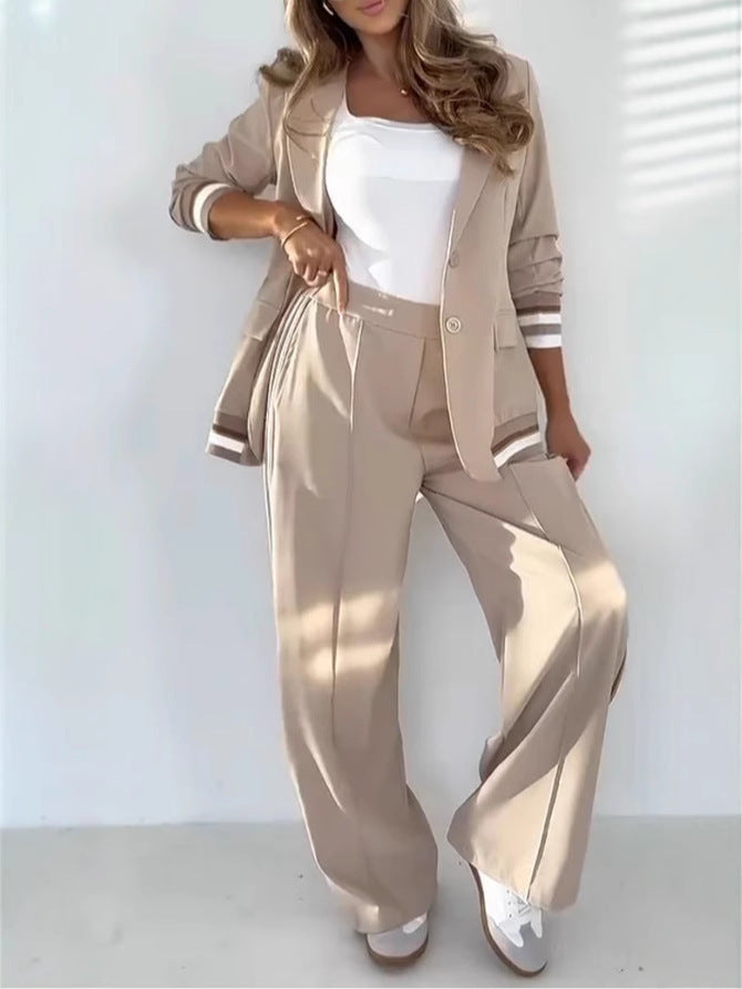 Fashion Rib 2-teiliger Damenanzug