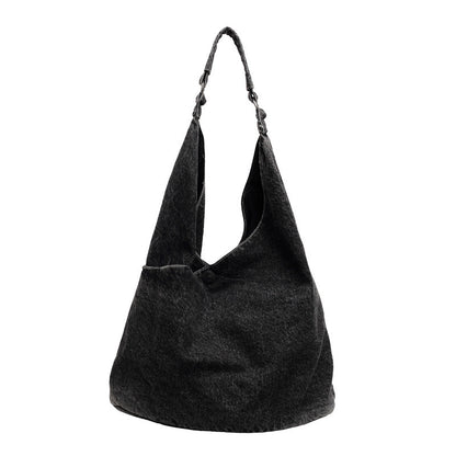 Casual Large Capacity Denim Shoulder Tote Bag