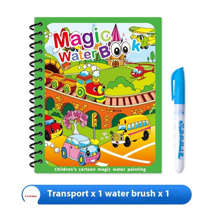Children's Kindergarten Magic Repeated Graffiti Watercolor Painting Book Album