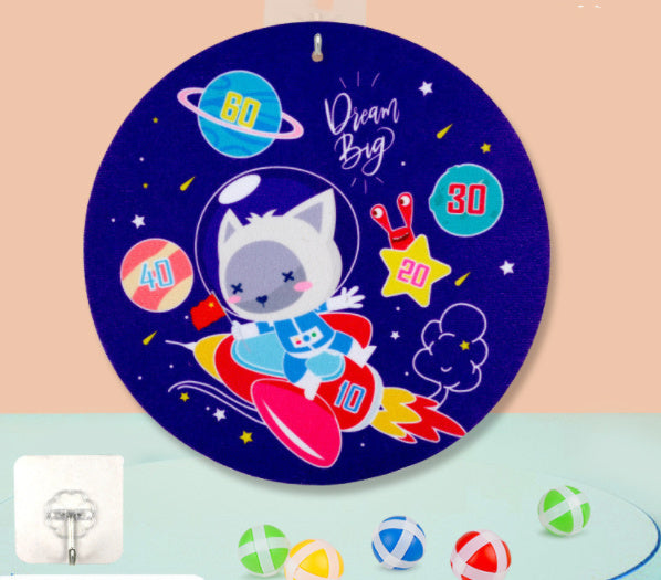 Children's Sticky Ball Dart Board Game