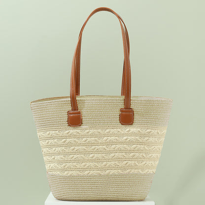 South Korea Vacation Style Raffia Woven Bag