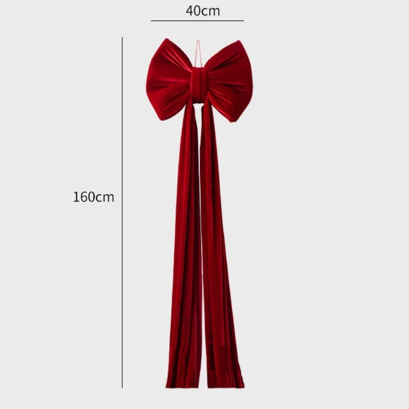 Christmas Decoration Velvet Large Bow Decoration
