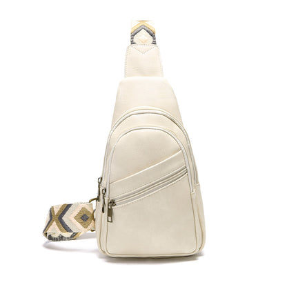 European And American Retro Casual Solid Color Cross-body Bag