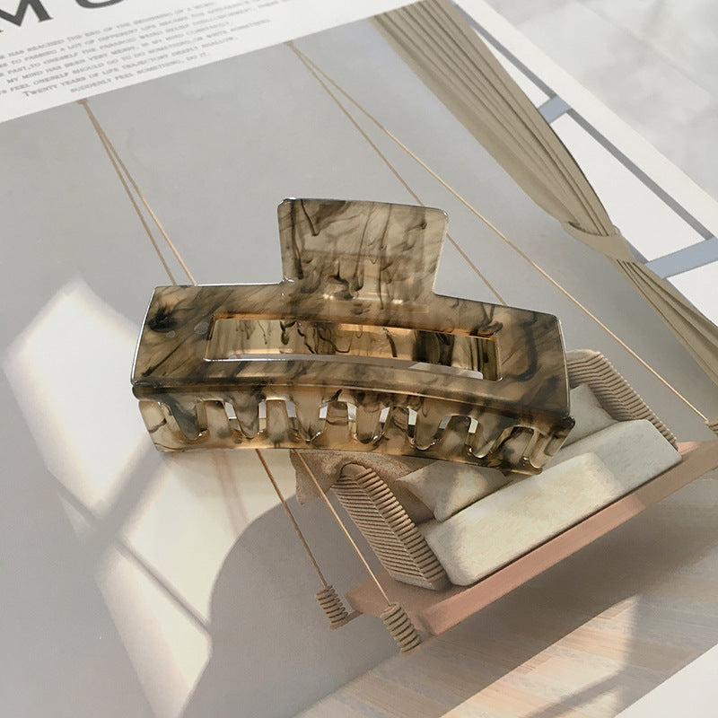 Acrylic Hair Clip  Texture Hair Grab Large Geometric Type