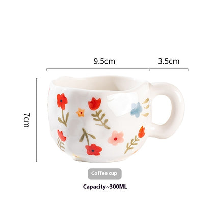Cute Girl Heart Creative Hand-pinched Coffee Cup