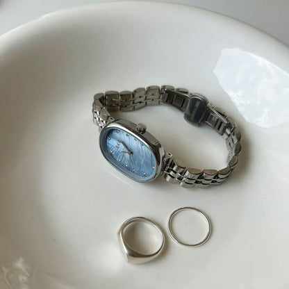 Ice Blue Fritillary Silver Watch