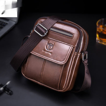Leisure Mini Men's Leather Shoulder Crossbody Cash Bags