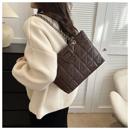 Women New Trendy Chic Chanel-style Rhombus Chain Bag