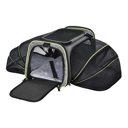 Carrier For Cat Pet Airline Approved Expandable Foldable Travel Bag