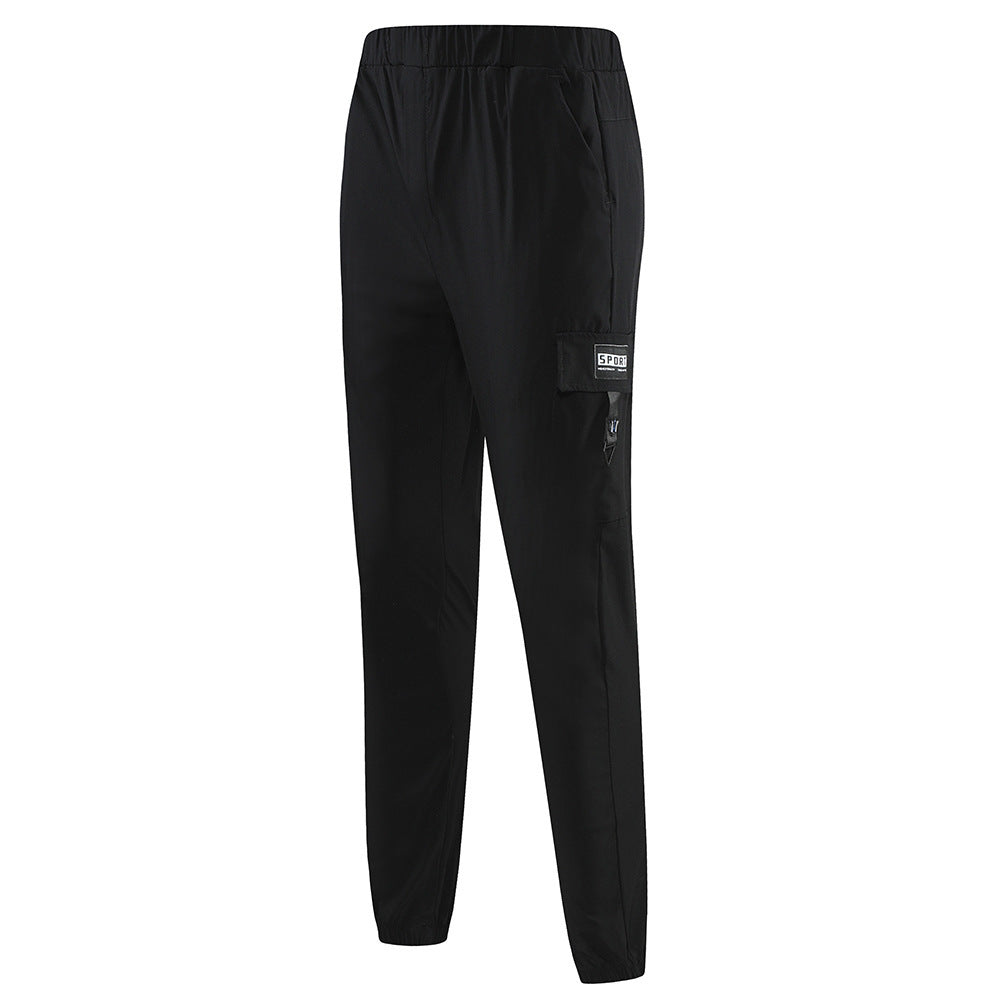 Plus Size Cropped Wear-resistant Breathable Men's Casual Pants