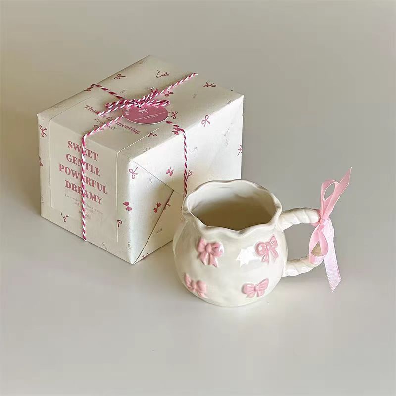 Irregular Cute Cherry Art Gift Ceramic Mug