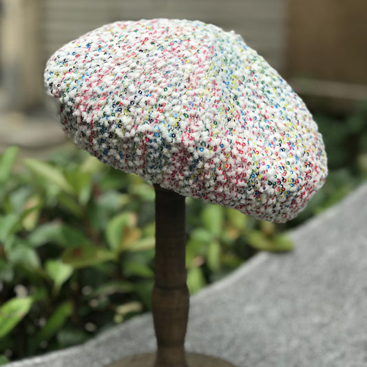 Color sequins beret women summer thin Korean hat
