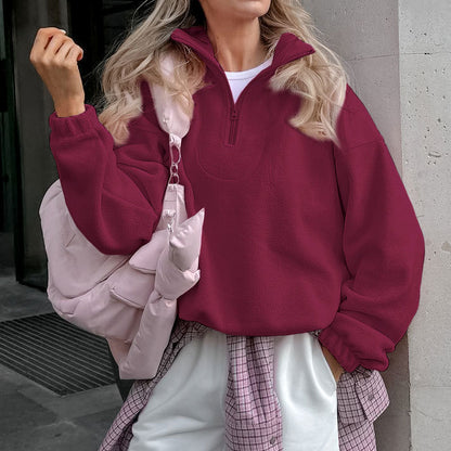 LOOSE BERBER FLEECE SWEATER