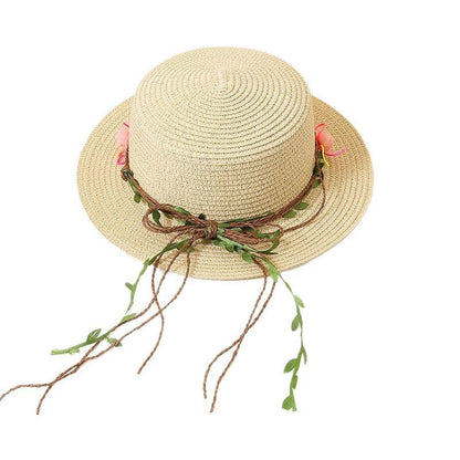 Women's Flat Straw Sun Protection Sun-proof Western Style Beach Hat