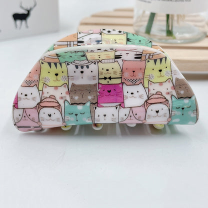 Cute Cartoon Print Hair Claw