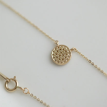 Silver Plated 18K Gold Romantic Inlaid Necklace