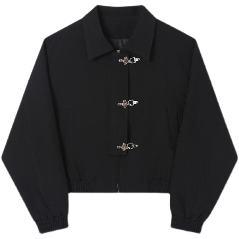 Men's Horsebit Oversized Lapel Cropped Jacket