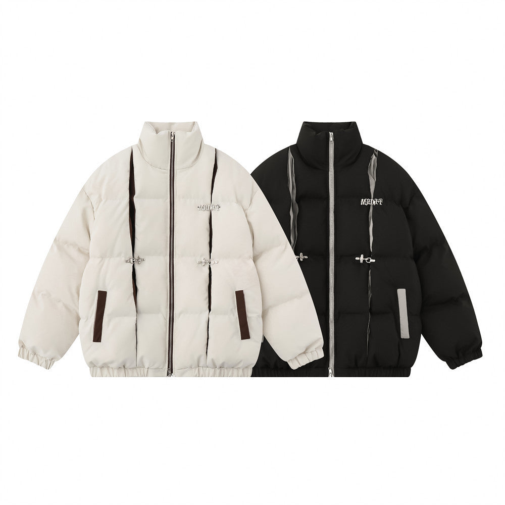 Stitching Design Two way Zipper Cotton padded Puffer