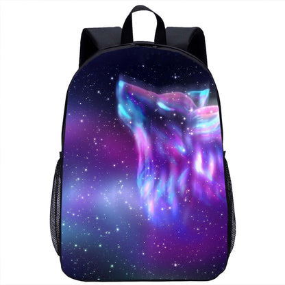 Lion Print 17 Inch Large Capacity Backpack