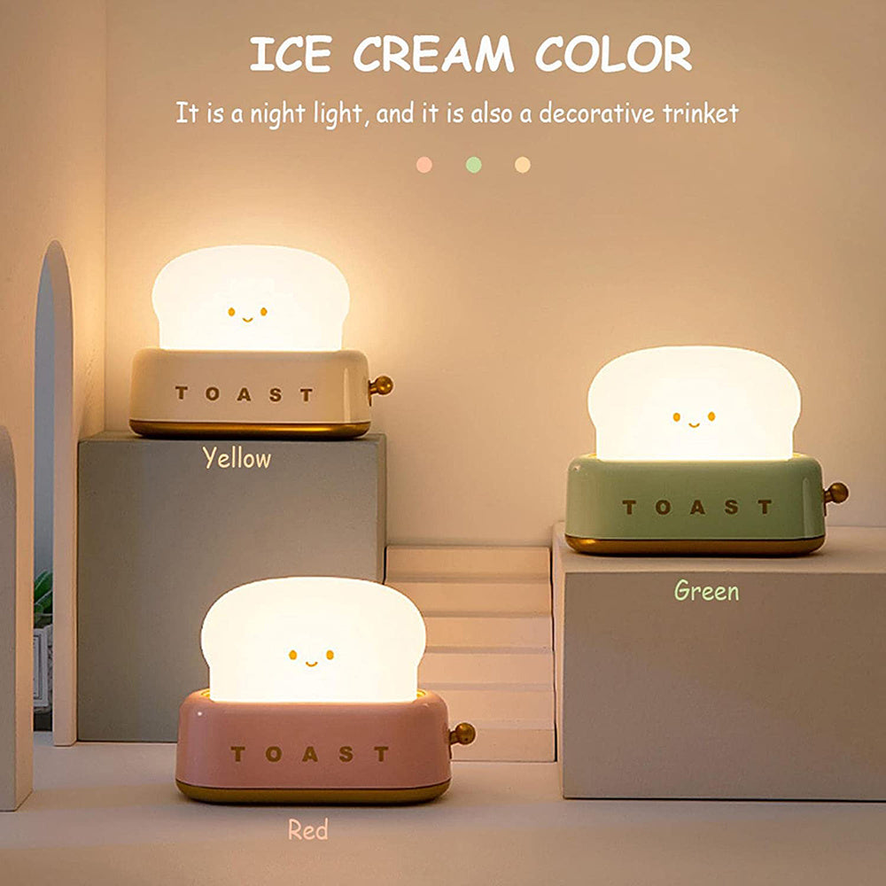 Creative LED USB Charging Dimming Toast Lamp