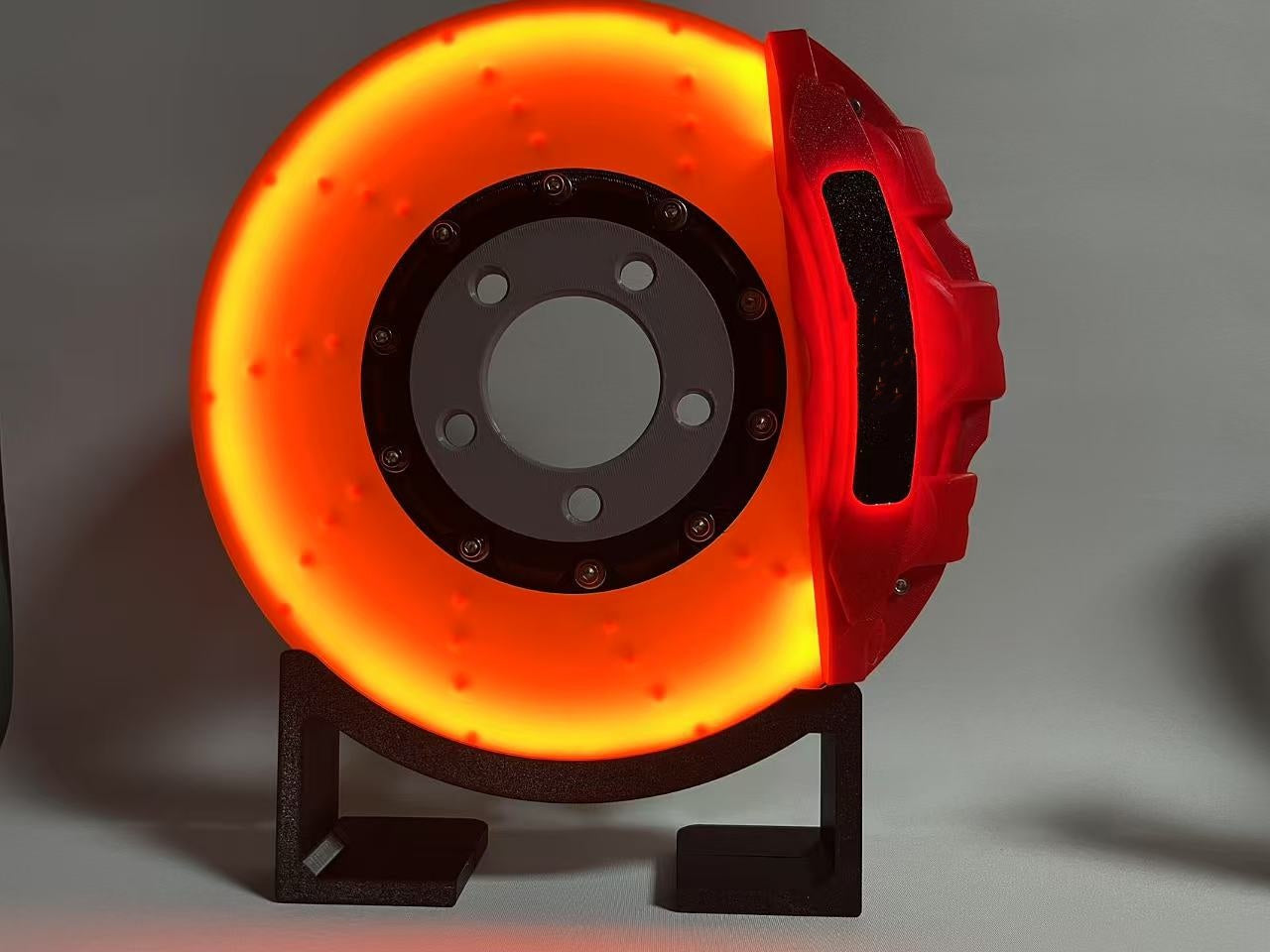 ブレーキディスク LED 雰囲気充電デスクトップ壁掛けナイトライトオーナメント