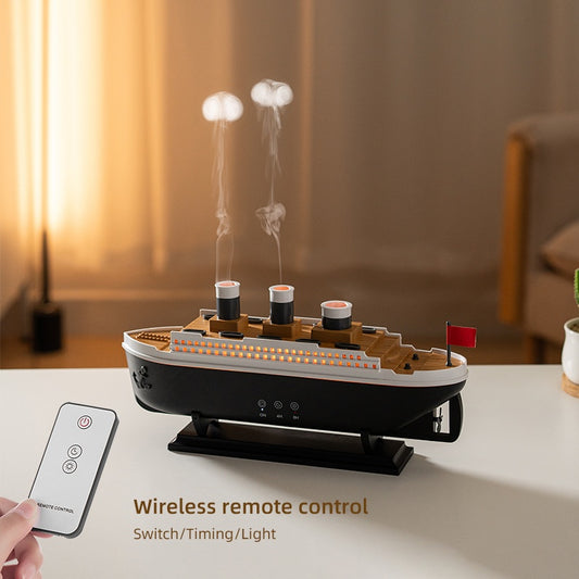 Titanic Style Essential Oil Diffuser For Home Office Bedroom Atmosphere Night Light 7 LED Colors
