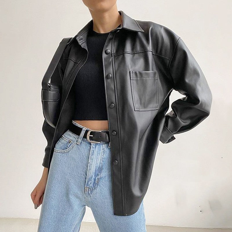 Women Biker Leather Jacket