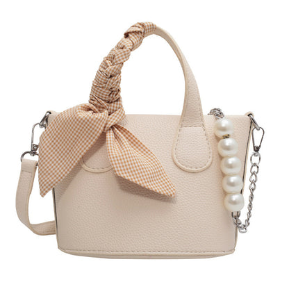 Candy-colored Bucket Simple Cross-body Bag