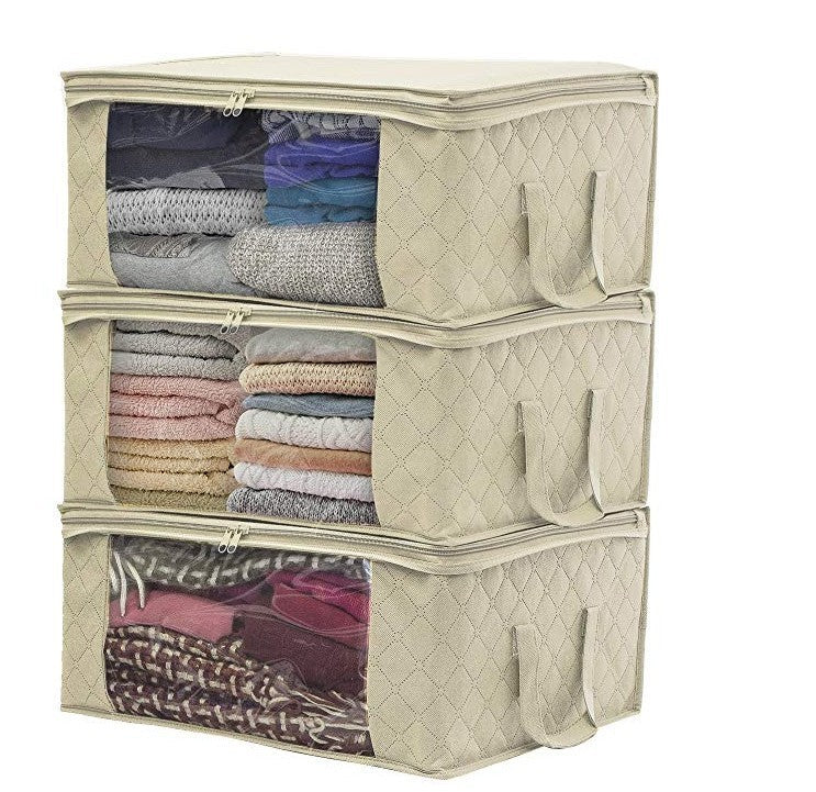 Non-woven folding storage box