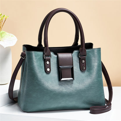 Women Shoulder Bag Big Buckle Handbag