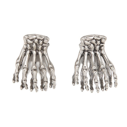 Metal Skeleton Hand Small Jaw Hair Claw Clip