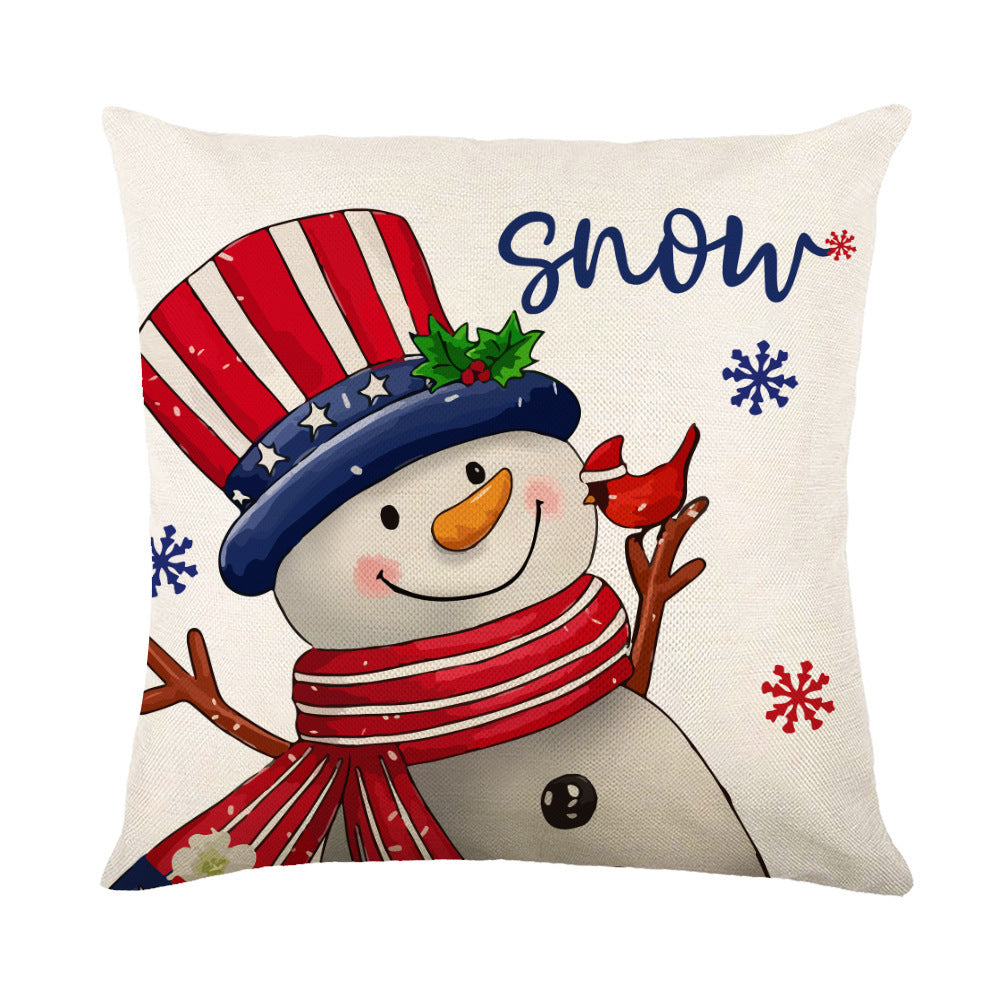 Christmas Decorations sofa Square Throw Pillow Cushion Cover