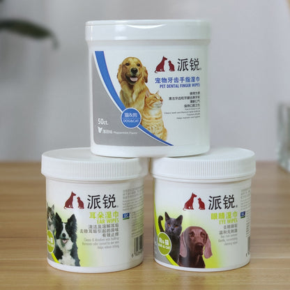 Wipes for Pet Cleaning Teeth & Ears