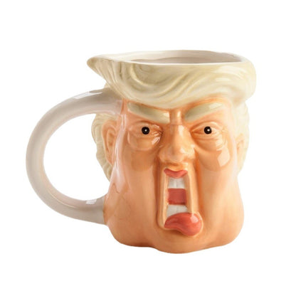 Funny Trump Face Sculpture Mug
