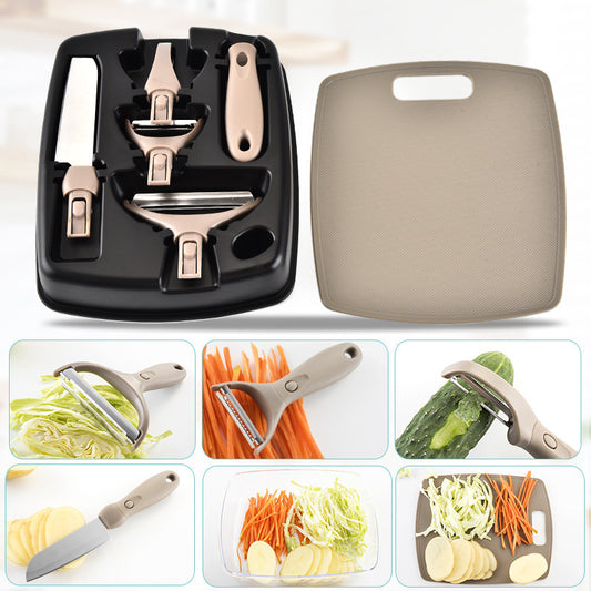 Stainless Steel Cutter Set Three Piece Set Chopping Board Combined Kitchen Tools