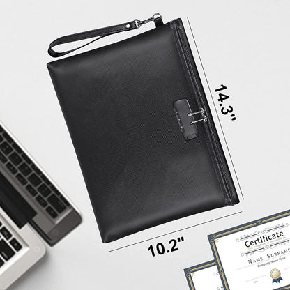 Zippered File Liquid Silicone Fire Protection Data File Buggy Bag