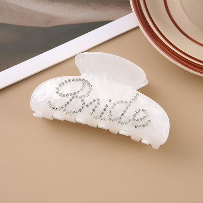 Multi-Diamond Acrylic Shower Shark Claw Clip