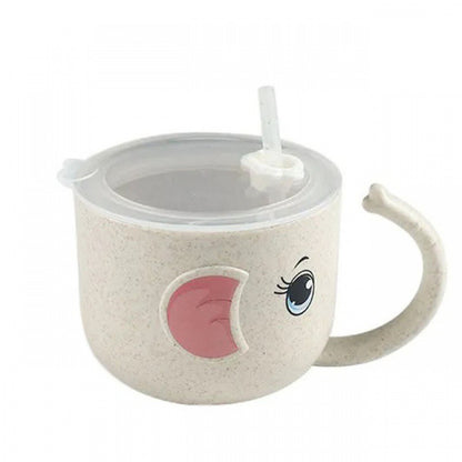 Baby Feeding  Silicone Straw Kid's Mug