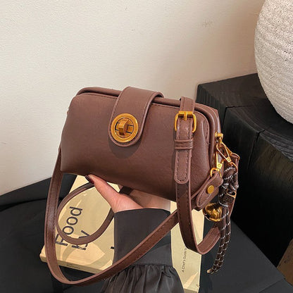 High Sense Niche Retro Frosted Crossbody Bag