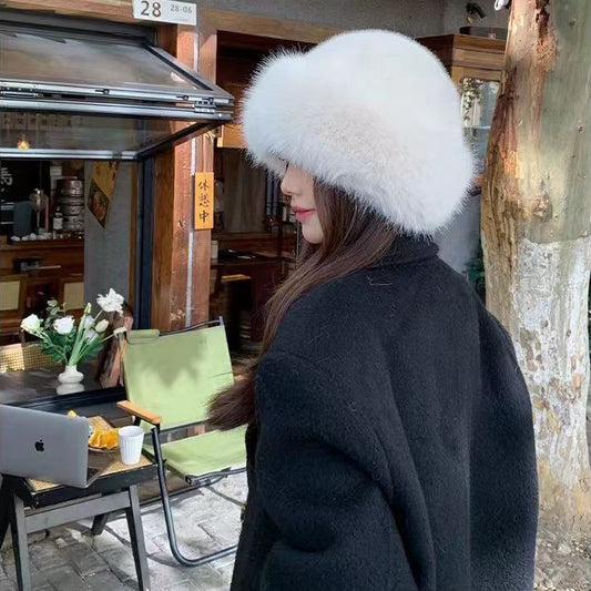 Fur Fluffy Plush Warm Beanie Hat