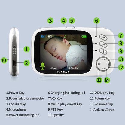 3.2 Inch Digital Baby Monitoring Camera