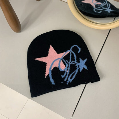 Rockstar Jacquard Knitted Beanie