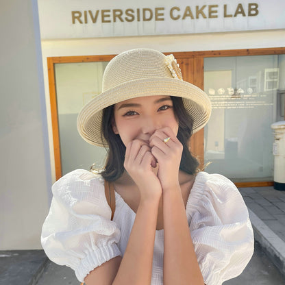 Women's Fashion Big Brim Solid Color Outdoor Sun Hat